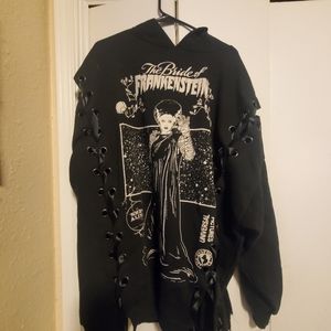 Bride Frankenstein side corset hoodie